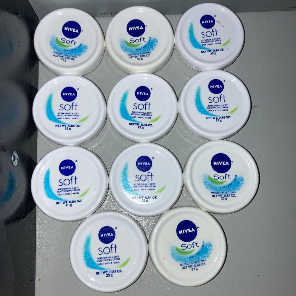 Nivea Soft Moisturizing Cream - Travel Size .84 oz -  Pack of 11